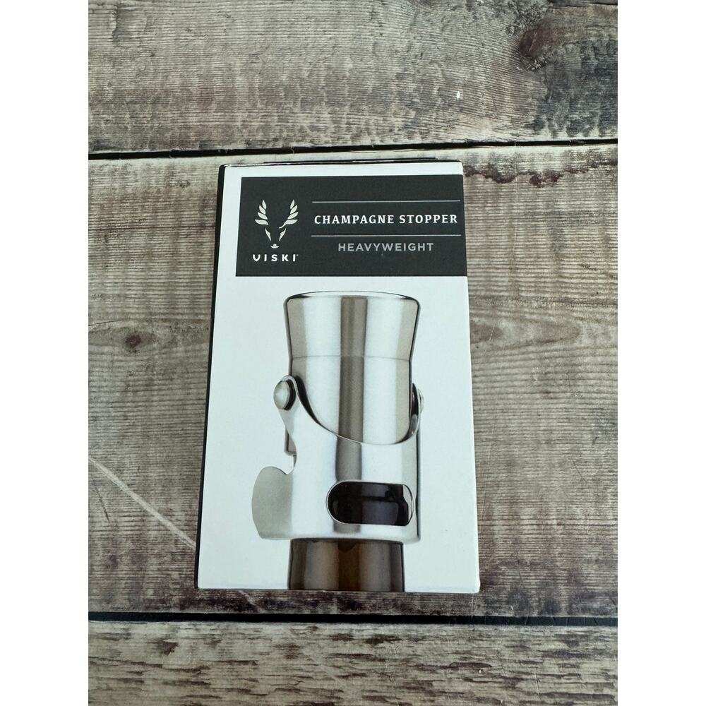Viski Heavyweight Stainless Steel Champagne Stopper
